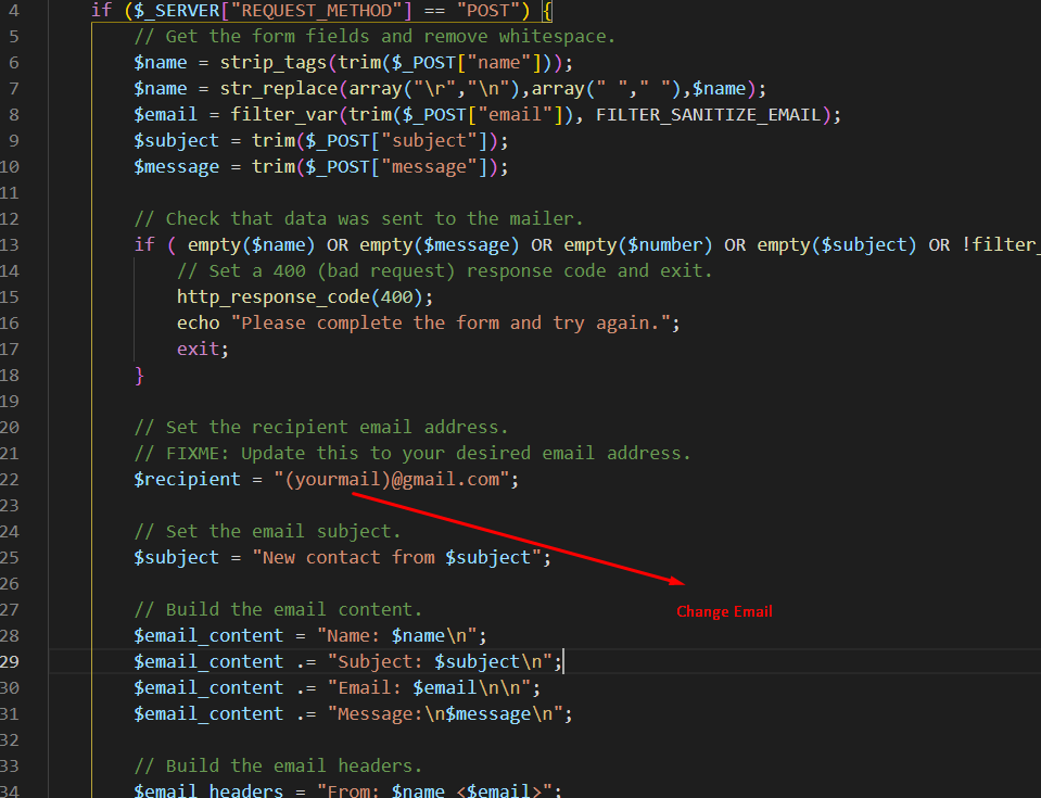 Demo of How To Change Menu Links