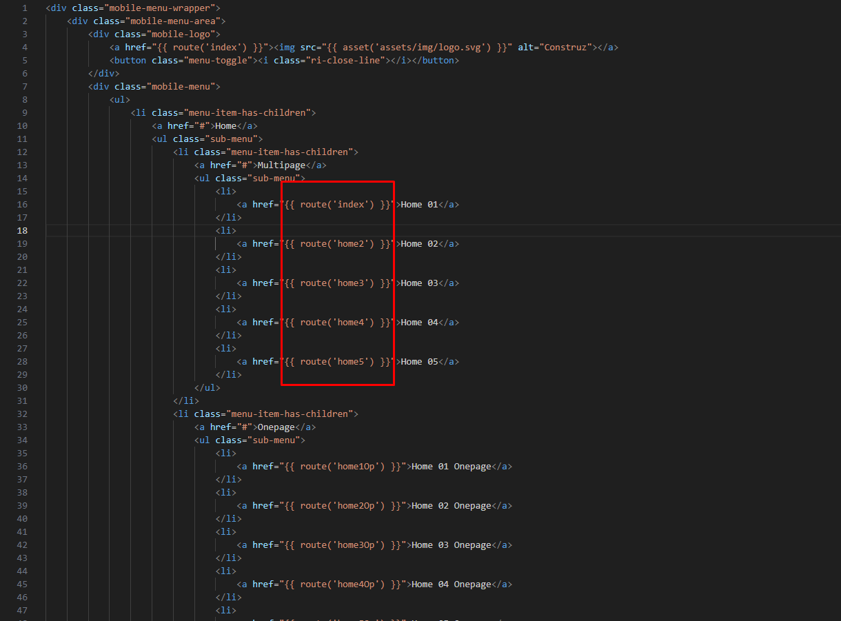 Demo of How To Change Menu Links